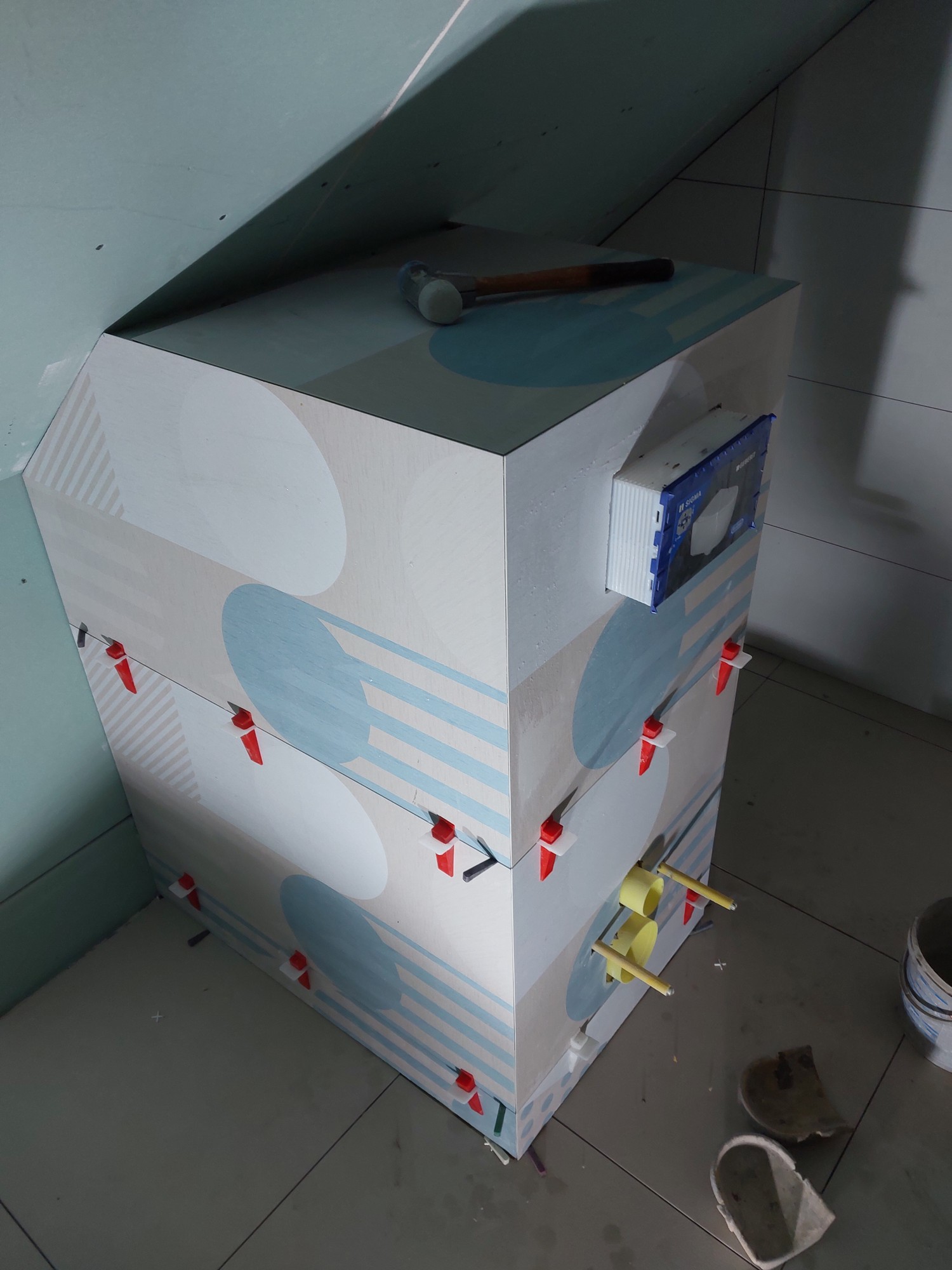 Obloženi kuhinjski otok